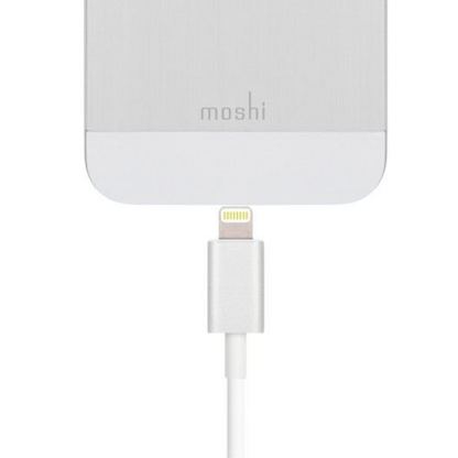 Moshi Lightning to USB Cable - USB кабел за iPhone 5, iPod Touch 5, iPod Nano 7, iPad 4 и iPad Mini (бял) 2