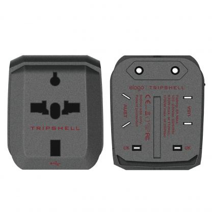 Elago Tripshell World Travel Adapter and Charger - USB захранване и преходници за цял свят в едно устройство за iPhone, iPad и iPod и мобилни устройства 3