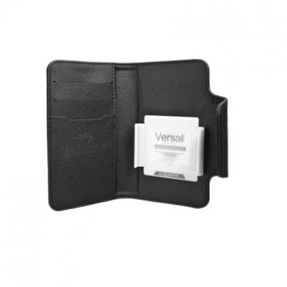 Kalaideng Versal Case Small - универсален кожен калъф тип папка за смартфони (черен) 2