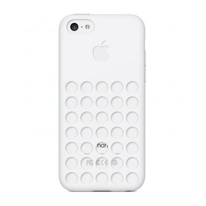 Apple iPhone Case - оригинален силиконов калъф за iPhone 5C (бял) 2