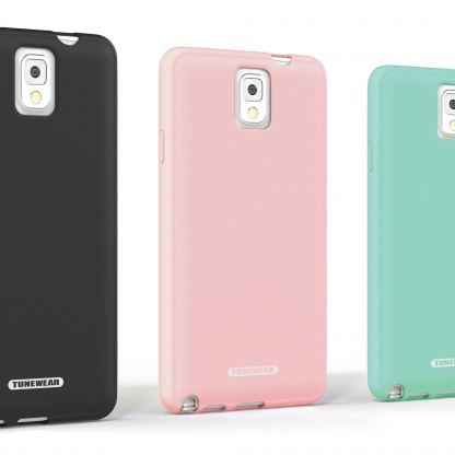 Tunewear Softshell - силиконов калъф за Samsung Galaxy Note 3 (розов) 3