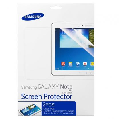 Samsung Screen Protector - оригинално прозрачно защитно покритие за Samsung Galaxy Note 10.1 (2014) (2 броя) 2