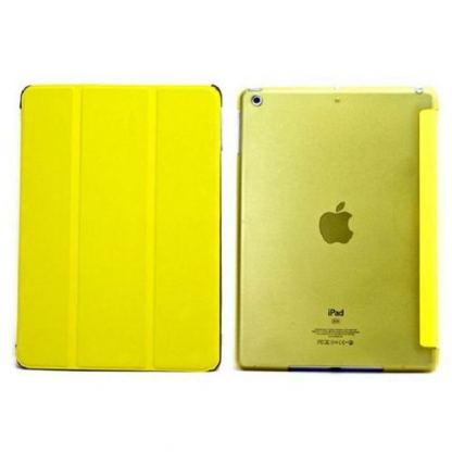 Tipxcase Airslim Collection - кожен кейс и поставка за iPad mini, mini Retina (жълт) 2