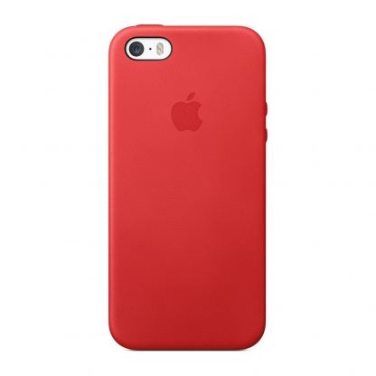 Apple iPhone Case Limited Edition - оригинален кожен кейс (естествена кожа) за iPhone 5, iPhone 5S (червен) 2