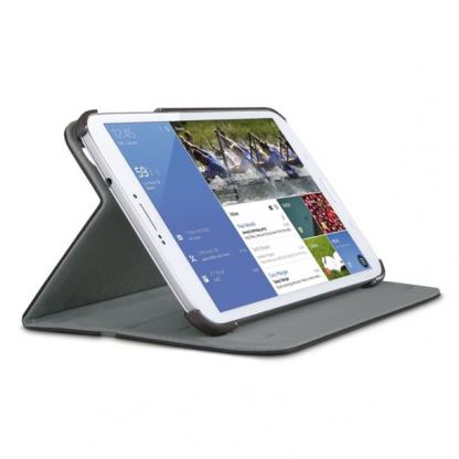 Belkin Shield Fit Cover - кожен калъф и поставка за Samsung Galaxy Tab 4 10.1 SM-T530/SM-T535 (черен) 2