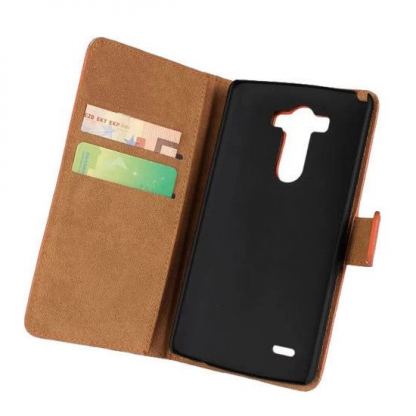 Wallet Flip Case - кожен калъф, тип портфейл за LG G3 (черен) 2