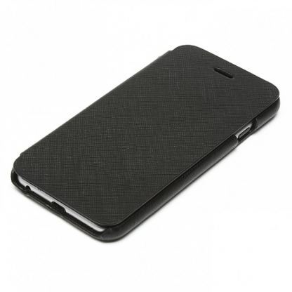 Zenus Prestige Minimal Diary - кожен калъф (естествена кожа) тип портфейл за iPhone 6/6S (черен) 3