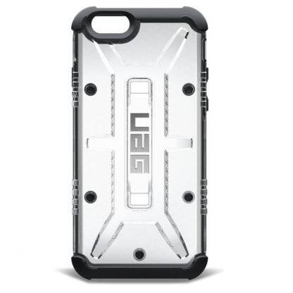 Urban Armor Gear Scout - удароустойчив хибриден кейс + HD покритие за iPhone 6/6S (прозрачен-черен) 2