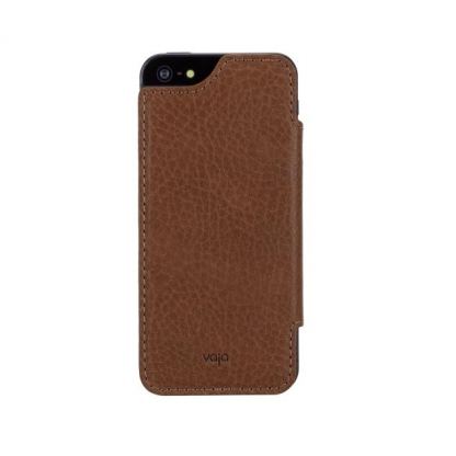 Vaja Nuova Pelle Bridge Argentina Leather Case - уникален кожен калъф (естествена кожа - ръчна изработка) за iPhone 5, iPhone 5S (светлокафяв) 3