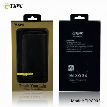 TIPX Belt Case - кожен калъф с щипка за колан за iPhone 6/6S Plus, Galaxy Note 8, Galaxy Note 3, Note 4, Galaxy Mega 5.8, LG Optimus G Pro и други 2