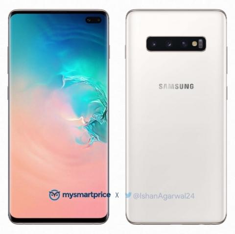 Белият Samsung Galaxy S10 + Ceramic /снимка/