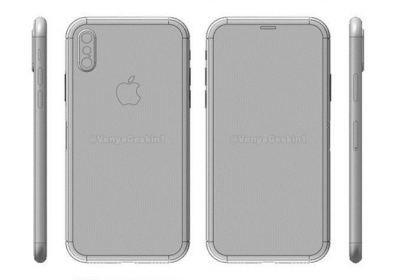 Схеми нa iPhone 8 от Foxconn потвърди скенера в стъклото