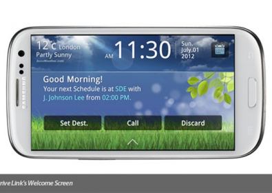 Samsung Galaxy S III  приложение за шофиране
