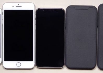 Макет на iPhone X Plus и бюджетната версия iPhone X в сравнение с iPhone 8 Plus
