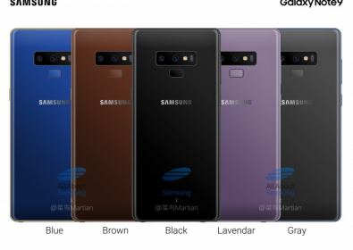 Samsung Galaxy Note 9 ще се предлага в пет цвята