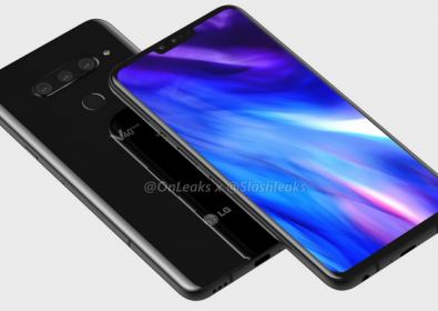Предния панел LG V40 ThinQ на снимка