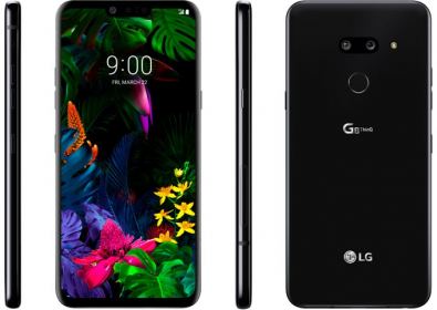  Цялостна визуализация на LG G8 ThinQ в черно