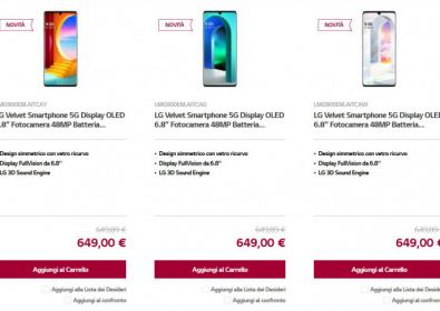 Цена на LG Velvet в Европа