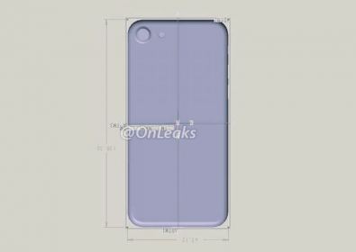 iPhone 7 с реална снимка и схема с размери
