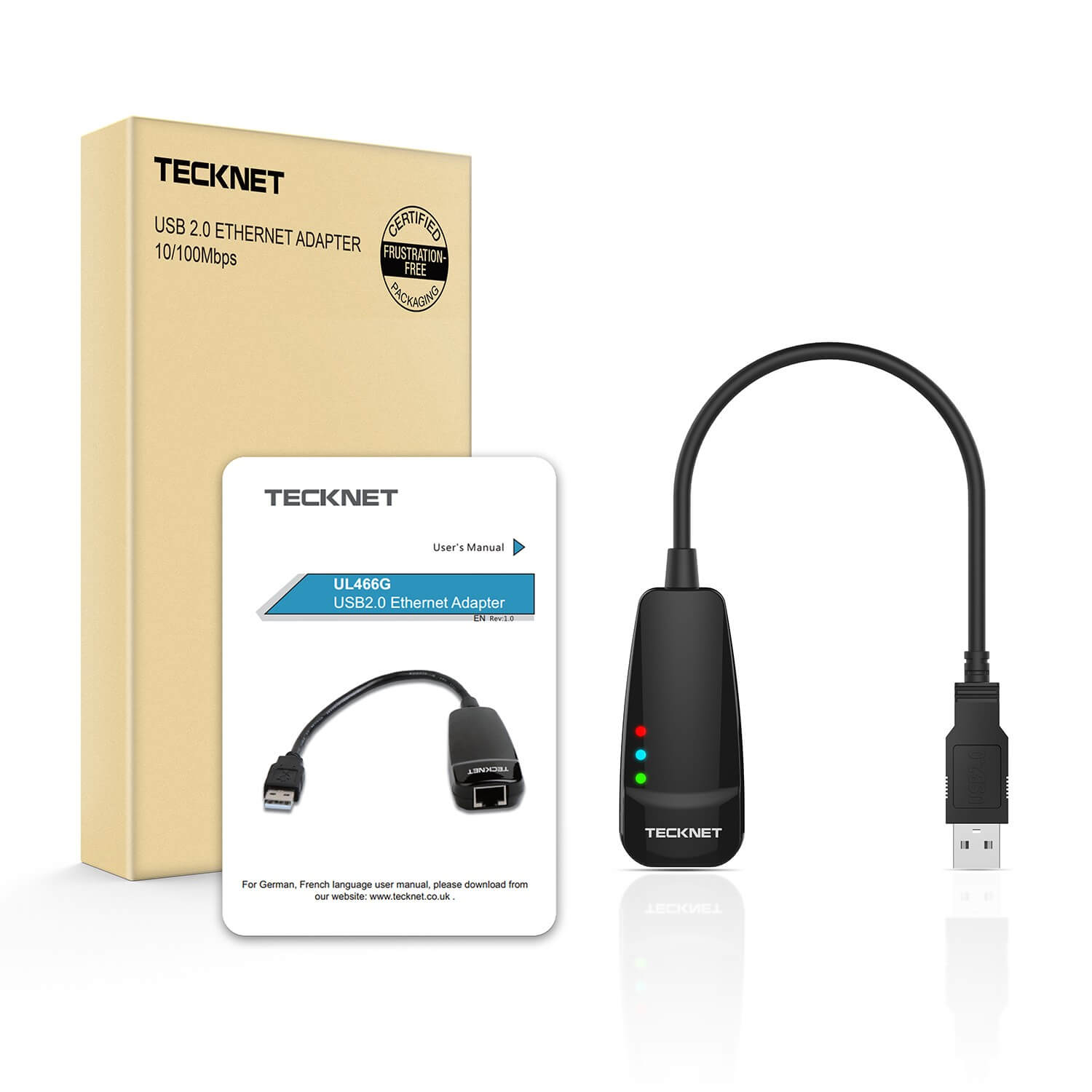 TeckNet Realtek Ethernet Adapter - USB адаптер за компютри без Ethernet ...