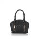 Дамска чанта с украсителни ципове в черно - ROSSI thumbnail