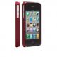 CaseMate Barely There - поликарбонатов кейс за iPhone 4 (червен)  thumbnail