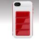 SwitchEasy Odyssey - хибриден кейс за iPhone 4 (бял-червен)  thumbnail 3