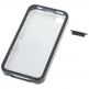 Protective Crystal Case - защитен кейс и гумен предпазител за док конектора за iPhone 4 черен thumbnail