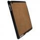 Krusell Nubuck Faux Undercover - поликарбонатов/кожен кейс за iPad 2 (кафяв)  thumbnail