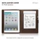 Elago Note Leather Cover - луксозен кожен калъф за iPad 2 (естествена кожа-ръчна изработка)  thumbnail 2