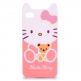 Hello Kitty 2.0 - силиконов калъф за iPhone 4 (розов)  thumbnail