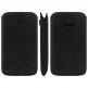 GRIPIS Slider Sleeve - кожен калъф за Samsung Galaxy Nexus, HTC Sensation XL и други (черен - ръчна изработка)  thumbnail