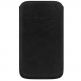 GRIPIS Slider Sleeve - кожен калъф за Samsung Galaxy Nexus, HTC Sensation XL и други (черен - ръчна изработка)  thumbnail 2