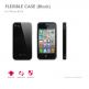Macally Flexible protective case - силиконов калъф за iPhone 4/4S (черен)  thumbnail