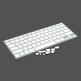 CrystalGuard Protection Kit - комплект силиконови тапи и обвивка за клавиатурата за MacBook Air/Pro (бял)  thumbnail 2