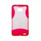 Faceplate Stand поликарбонатов кейс със стойка за Samsung Galaxy S2 i9100 (червен)  thumbnail 3