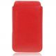 Slim Leather Pouch - кожен калъф за Samsung Galaxy S2 i9100 (червен)  thumbnail
