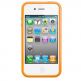 Ultraslim Clear Bumper - силиконова обвивка за iPhone 4 (оранжев)  thumbnail