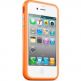Ultraslim Clear Bumper - силиконова обвивка за iPhone 4 (оранжев)  thumbnail 4