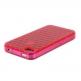 Circle Silicone Case - силконов кейс за iPhone 4 (червен)  thumbnail