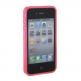 Circle Silicone Case - силконов кейс за iPhone 4 (червен)  thumbnail 3