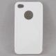 Cover Case - силиконов калъф за iPhone 4/4S (бял, прозрачен)  thumbnail 4