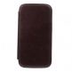 Uniico Book Leather Case - кожен калъф тип портфейл за Samsung Galaxy S4 i9500 (кафяв) thumbnail