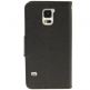 Mercury Flip Cover - кожен хоризонтален калъф с поставка за Samsung Galaxy А3 (черен) thumbnail 5