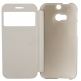 Flip Leather ID Caller Case - хоризонтален кожен калъф с прозорче за HTC ONE 2 M8 (черен) thumbnail 4