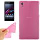 Frosted TPU силиконов кейс за Sony Xperia Z1 (розов) thumbnail