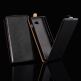 Leather Flip Slim - тънък вертикален кожен калъф за HTC One A9 (черен) thumbnail