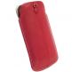 Krusell Luna Pouch L Long - кожен калъф за iPhone 5 и мобилни телефони (червен) thumbnail 2