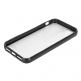 Protective Frame Case - поликарбонатов кейс и силиконова обвивка за iPhone 5 (черен-прозрачен) thumbnail 3