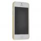Grip Texture Plastic Case - поликарбонатов кейс за iPhone 5 (жълт-прозрачен) thumbnail 3